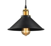 E27 Source Single-Head Chandelier, Creative Personality Iron Art Pendant Lamp Lampshade, Nordic Industrial Style Hanging Light, Restaurant, Barber Shop, Office Decorative Lighting Fixtures