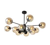 E27 Sputnik lampadario Aibero Illuminazione Apparecchiatura Opaca Semi-Filo soffitto Light Glasslade di Vetro sferico Mid-secolo Durante Il Paralume della cognata Leggera 6 Decorazione per la Testa