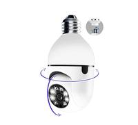 E27 Telecamera IP Wi-Fi wireless, Telecamera di sicurezza per controllo PTZ Visione notturna App Ycc365plus Telecamera bidirezionale Monitoraggio automatico Sorveglianza