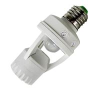E27 Vite Portalampada LED PIR Sensore di movimento a infrarossi Interruttore della lampada Interruttore Basi della lampada Lampadina luce notturna Convertitore adattatore bianco