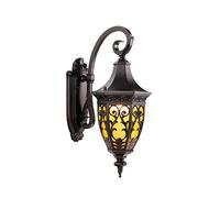 E27 Wall Lamp Outdoor Wall Sconce Corridor Aisle Waterproof Wall Lantern Villa Garden Creative Outdoor Gate Courtyard Wall Light With Aluminum Lamp Body Glass Cover（Brown）