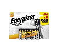 Pile Ministilo AAA - 1,5V - Energizer Alkaline Power - blister 8 pezzi