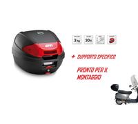 E300N2 GIVI BAULETTO 30LT per PIAGGIO VESPA S 50 / 125 / 150 dal 2007 al 2014