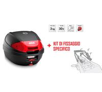 E300N2 GIVI BAULETTO 30LT + SUPPORTO per HONDA CBR 125 R 2015 2016 2017