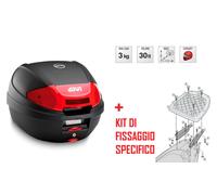 E300N2 GIVI BAULETTO 30LT + SUPPORTO per HONDA VISION 50 2011 2012 2013 2014