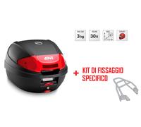 E300N2 GIVI VALIGIA BAULETTO 30LT + SUPPORTO per HONDA CBF 125 2012 2013 2014