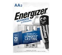 EN UL 2XAA - Batteria al litio, AA (batteria stilo), 3000 mAh, confezione da