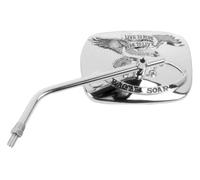 E341 SPECCHIO UNIVERSALE DESTRO SINISTRO M10 CHROME CROMO HARLEY DAVIDSON CUSTOM
