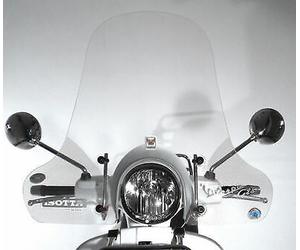 E366 PARABREZZA PARAVENTO ISOTTA + A/712 ATTACCHI PER PIAGGIO VESPA GT 300 GTS