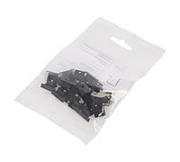 E3990002 Mascherine per profili LED nero ABS con foro Numero di pz: 20 TOPMET