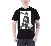 E3RDH5F37 Bob Dylan TBlowing in Wind Contrast Band Logo