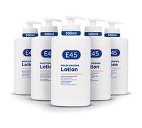 E45 lozione idratante dermatologica, 500 ml, confezione da 5