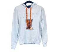 E5 College Classics Felpa Donna Università Illinois Pull Over, Bianco