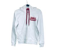 E5 College Classics Uomo Arkansas Razorbacks Full Zip Cappuccio Giacca, Bianco