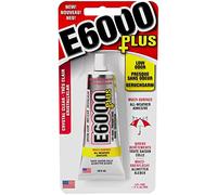 E6000 Plus Colla Trasparente Multiuso, Impermeabile e Verniciabile, Resistente Colla Flessibile per Hobby Creativi per Legno, Vetro, Tessuto, Ceramica, Metallo e Altro, 26,6 ml