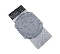 E6B Flight Computer Aviation Slide Rule for Flight Training and Navigation, Plotter di precisione in plastica con angoli di misurazione e distanze, righello ABS trasparente