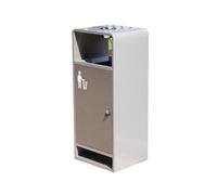 E7v2T9k6 Giardino Pattumiera con posacenere in acciaio inox
