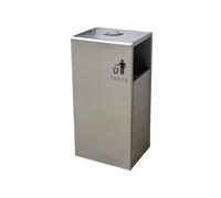 E7v2T9k6 Giardino Pattumiera in acciaio inox con posacenere