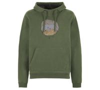 E9 Hood M - felpa con cappuccio - uomo L Green man Cotone Organico/Biologico