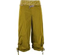 E9 - Pantaloni 3/4 traspiranti da arrampicata - N Cleo2 W Grape per Donne in Cotone - Taglia S - Giallo