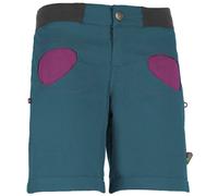E9 Onda - pantaloni corti arrampicata - donna XS Dark Green/Pink woman Cotone Organico/Biologico