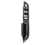 E90 E91 Door Handle Replacement | Driver Side Window Switch Panel for 3 Series Sedan & Touring 2009-2011 | Scratch Defying ABS + PC Armrest Upgrade (Carbon Fiber Style)