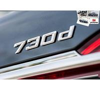 E902 730d Emblema scritta 730 d Badge auto adesivo 3D Car Sticker cromo decalcomania
