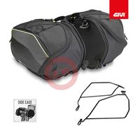 EA127 GIVI COPPIA BORSE LATERALI 30L + TE705 TRIUMPH STREET TRIPLE 675 2007-2012