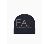 EA7 Beanie Visibility con maxi logo Cappello cappellino berretto unisex blue