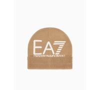 EA7 Beanie Visibility con maxi logo Cappello cappellino berretto unisex brown