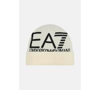 EA7 Cappelli Uomo Beige Berretto di lana Berretto di lana con logo Autunno inver