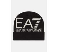 EA7 Cappelli Uomo Nero Berretto di lana Berretto di lana con logo Autunno invern