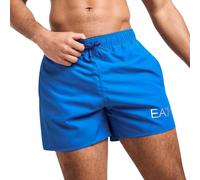 EA7 Emporio Armani Pantaloni Jogger Uomo Visibility 7 Lines Cotone Nero con Banda Laterale Bianca, Tasche con Zip, Nero , S