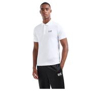 Polo EA7 Core Identity Logo manica corta bianco puro - L