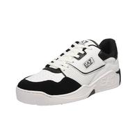 Ea7 Emporio Armani Basket Low - Sneakers In Pelle Bianco - Uomo Scarpe Sneakers