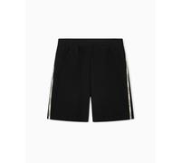 EA7 Emporio Armani Bermuda Logo Series in interlok di misto cotone da uomo Black