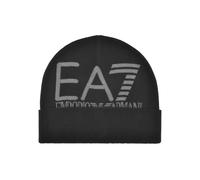 EA7 Emporio Armani Berretto Oversize Logo Nero/Vetro Vulcanico, Nero , S