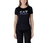 EA7 Emporio Armani Black Cotton T-Shirt - IT40|S