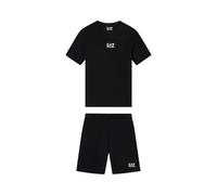 EA7 Emporio Armani Completo da ragazzo Core Identity composto da t-shirt e pantaloncini in jersey di cotone 7B000294AF10378 8033921006945-16A