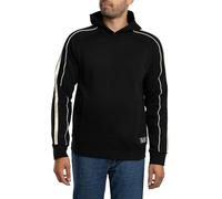 EA7 Emporio Armani Felpa con Cappuccio Logo Series, Cotone Felpato, 7M000972 (IT, Testo, XL, Regular, Regular, Nero)