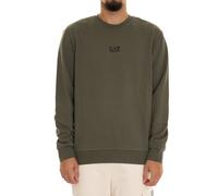 EA7 Emporio Armani Felpa girocollo Core Identity in misto cotone olive green