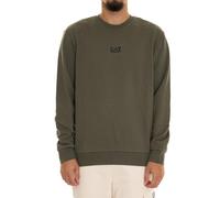 EA7 Emporio Armani Felpa girocollo Core Identity in misto cotone olive green
