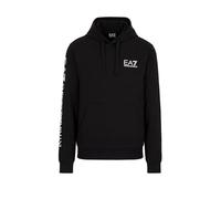 EA7 Emporio Armani Felpa Uomo con Cappuccio in Cotone 8NPM18PJ05Z 8056861838162 - Nero Nero 0203
