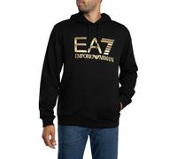 EA7 Emporio Armani Felpa Uomo con Cappuccio Logo Series in Cotone Stretch con Maxi Logo 7M001190AF17787 8033995834314 - M Nero M