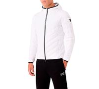 Giacca EA7 Emporio Armani Train Premium Shield Down Hood Light bianco puro - XL