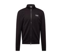 EA7 Emporio Armani Giacca di felpa nero / bianco Uomo EA7 Emporio Armani L