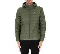 PIUMINO CON CAPPUCCIO CORE ID PACKABLE EA7 EMPORIO ARMANI Verde