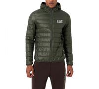 EA7 Emporio Armani Giubbotto Uomo Piumino packable Core Identity con cappuccio Modello 8NPB02 PN29Z Colore Verde Bosco Misura S