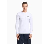 T-Shirt da Uomo a Maniche Lunghe Core Identity Bianco Taglia XL Codice 8NPT28PJVQZ-1100 Bianco