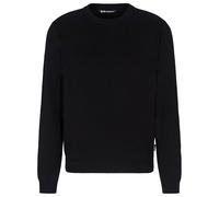 EA7 Emporio Armani Maglioncino Girocollo da Uomo in Misto Lana, 7M000541 (IT, Testo, S, Regular, Regular, Nero)